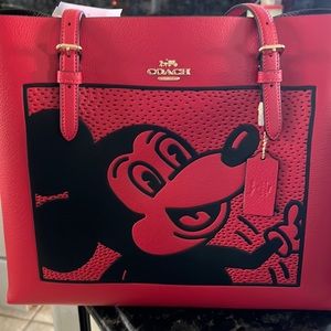 Brand new Mickey Mouse tote by COACH